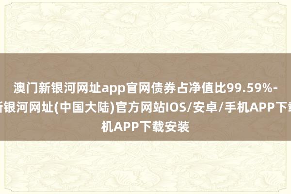 澳门新银河网址app官网债券占净值比99.59%-澳门新银河网址(中国大陆)官方网站IOS/安卓/手机APP下载安装