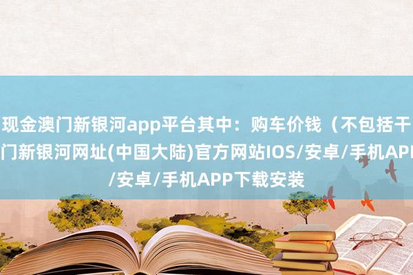 现金澳门新银河app平台其中：购车价钱（不包括干系税费-澳门新银河网址(中国大陆)官方网站IOS/安卓/手机APP下载安装