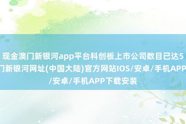 现金澳门新银河app平台科创板上市公司数目已达581家-澳门新银河网址(中国大陆)官方网站IOS/安卓/手机APP下载安装