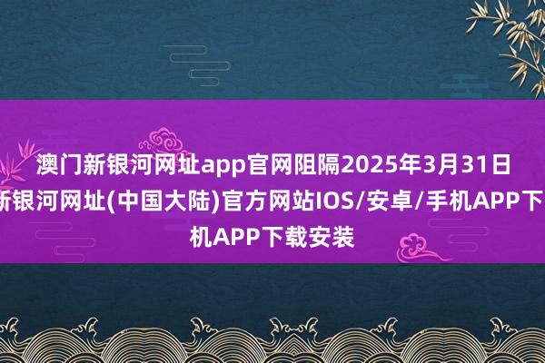 澳门新银河网址app官网　　阻隔2025年3月31日-澳门新银河网址(中国大陆)官方网站IOS/安卓/手机APP下载安装